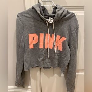 PINK cropped hoodie